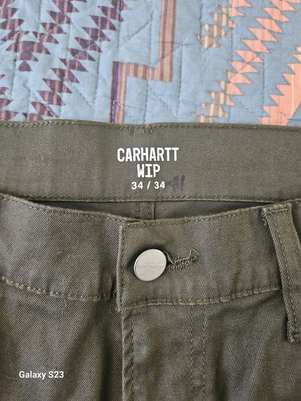 Carhartt WIP Slim Straight Jeans in Olive - Picture 2 of 7